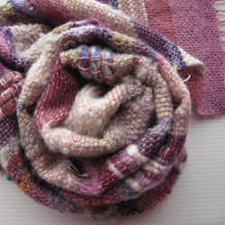 毛糸の手織りマフラー204 6枚目の画像