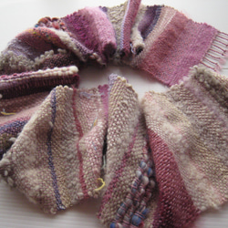 毛糸の手織りマフラー204 8枚目の画像