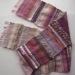 毛糸の手織りマフラー204 4枚目の画像
