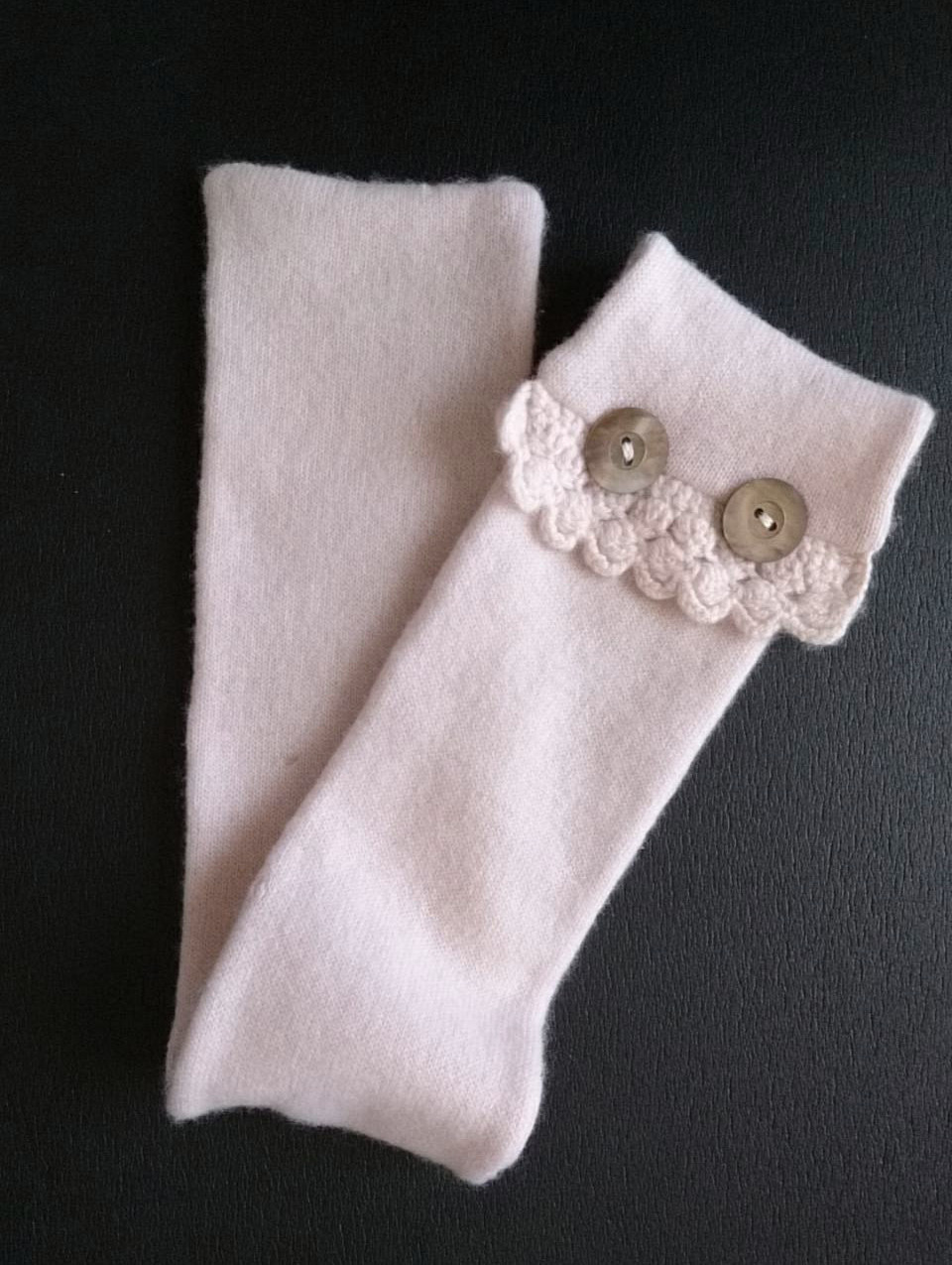 カシミヤ100％ ネックウォーマー ピンク（Lサイズ）