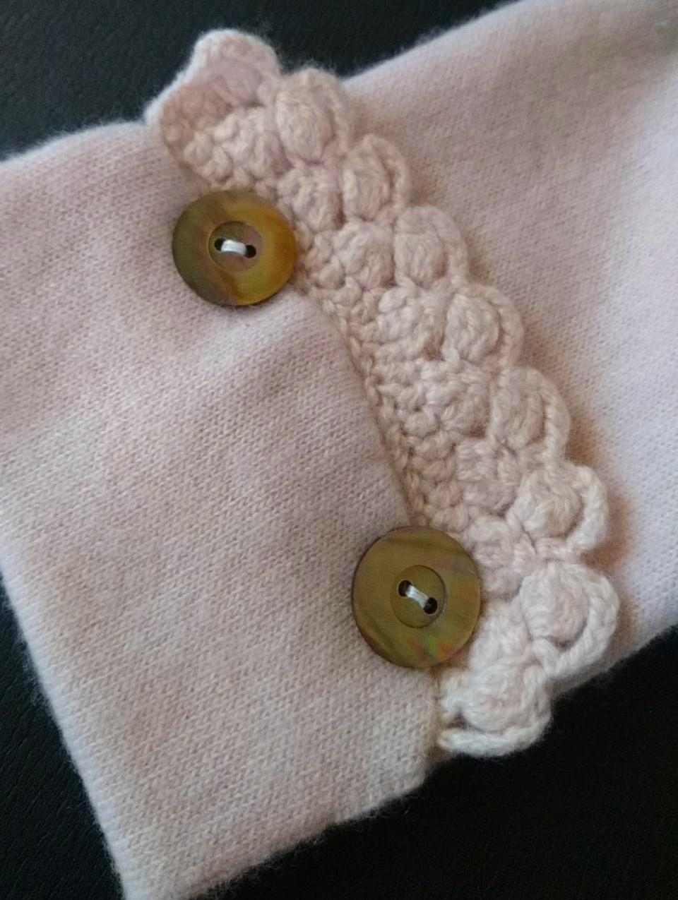 カシミヤ100％ ネックウォーマー ピンク（Lサイズ）