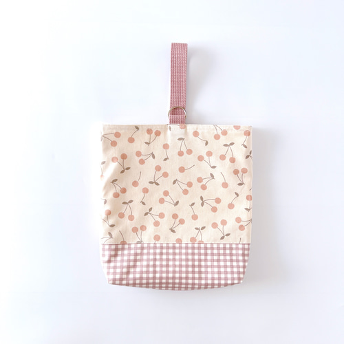 3点セット】《 くすみチェリー 》レッスンバッグ 上履き入れ 体操服袋