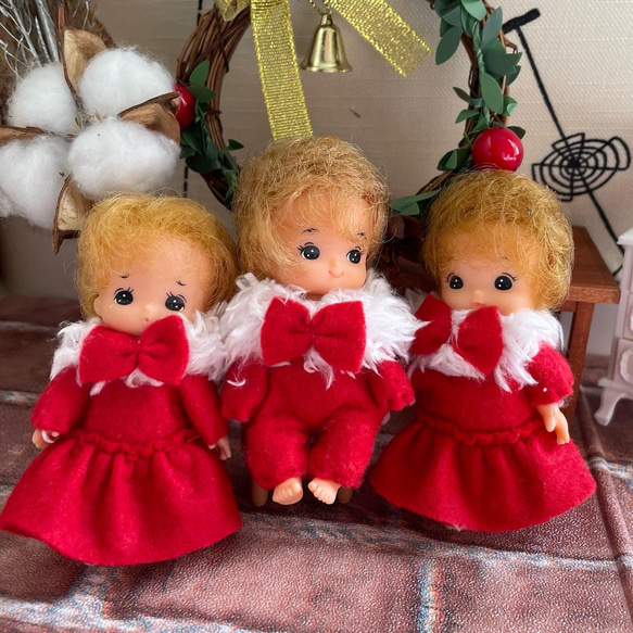 クリスマス バージョン リカちゃん人形 お洋服 ハンドメイド 2113 PD クリスマス バージョン リカちゃん人形 お洋服 ハンドメイド 2113 PD