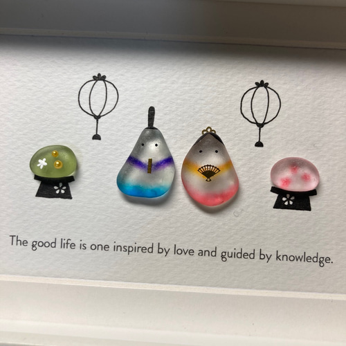 シーグラスアート「ひな祭り・小」 その他アート ゆきみ工房 通販