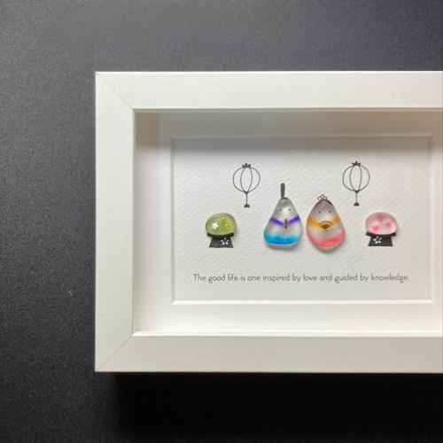 シーグラスアート「ひな祭り・小」 その他アート ゆきみ工房 通販