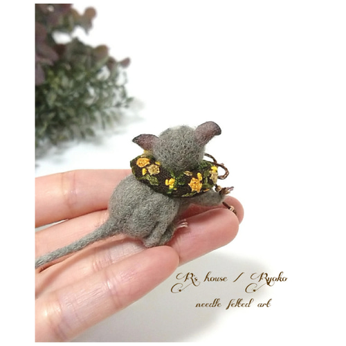 羊毛フェルト 人形『 mini ショウガラゴ ( Bushbaby 羊毛フェルト 人形『 mini ショウガラゴ ( Bushbaby
