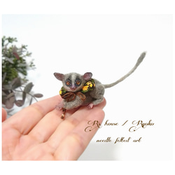 羊毛フェルト 人形『 mini ショウガラゴ ( Bushbaby