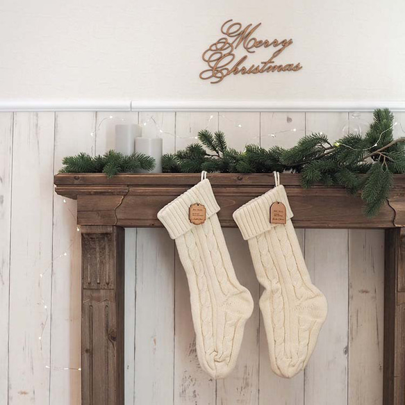 名入れ【 サンタさんからの手紙 】ミニサイズ 木製  プレゼントタグ  英語 レター タグ 手紙 メリー クリスマス 9枚目の画像
