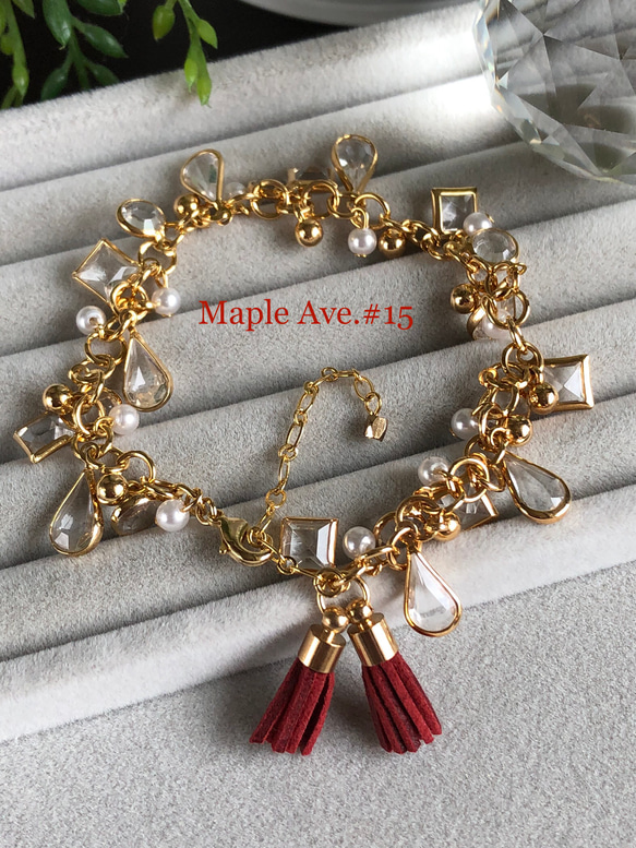 ボリュームチャーム&タッセルブレスレット✨ ブレスレット m-a-r-i-a 