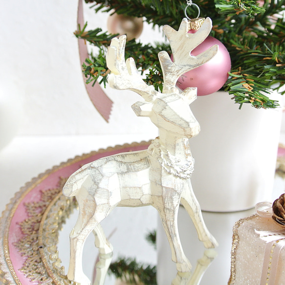 ミラートレイ・トナカイ・プレゼントBOX付き♡　クリスマス後も楽しめる　クリスマスツリー　R&yCH62 6枚目の画像