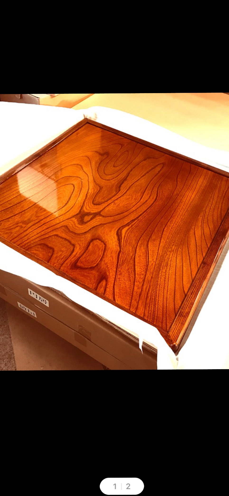 こたつ板両面使用ケヤキ85角日本製