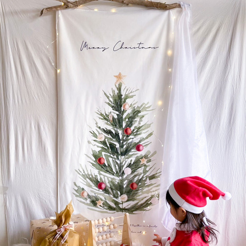T010 【 Christmas Tree Tapestry Type-A Big 】クリスマス