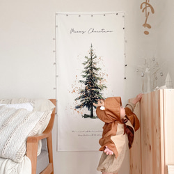 T011 【 Christmas Tree Tapestry Type-B Big 】 クリスマスタペストリー 飾り付け 8枚目の画像