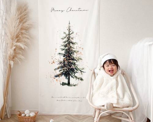 T011 【 Christmas Tree Tapestry Type-B Big 】 クリスマス