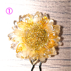 お花のオルゴナイトUピン 4枚目の画像