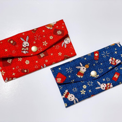 Xingsen-cloth 赤い封筒バッグ ウサギ 旧正月のグループ礼拝は自由に文字を刺繍できます（中国語/英語） 1枚目の画像