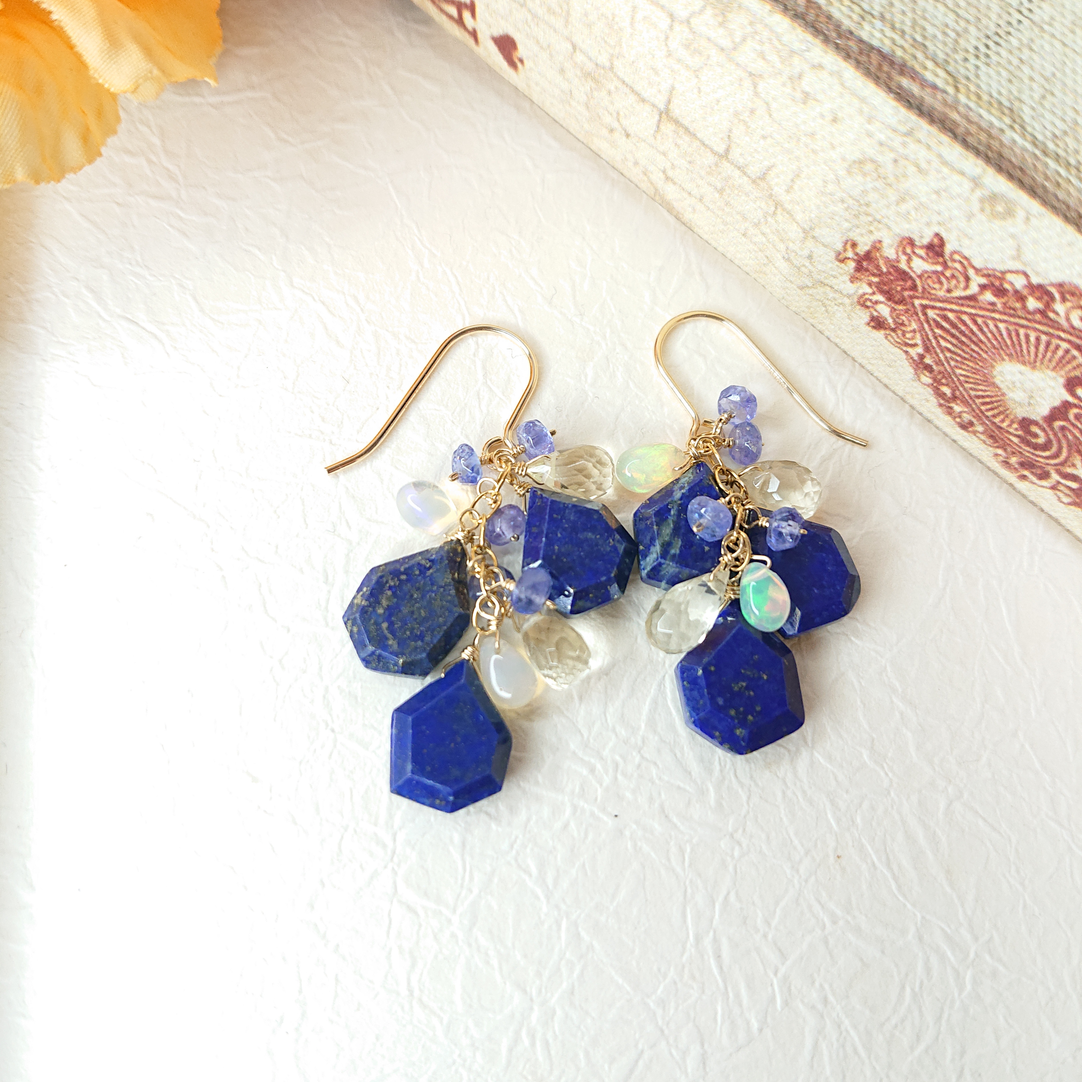 【14KGF】ラピスラズリピアス(No.1016P)