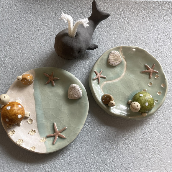 カメのお皿 砂浜と海 小皿 kamekko 通販 14903030｜Creema(クリーマ