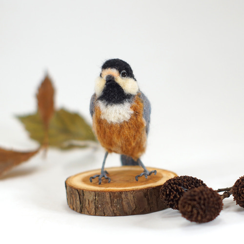 羊毛フェルト　野鳥　鳥　小鳥　ヤマガラ幼鳥 ?media_id=18075295105849129