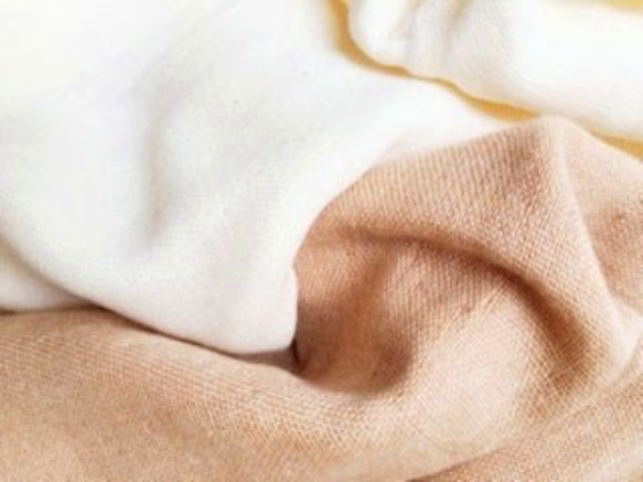 OrganicCotton3重ガーゼ　ゆったりプルオーバー＆パンツセット【茶綿】 9枚目の画像