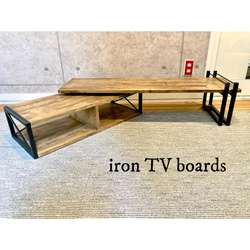 テレビボード - iron & wood / ローボード / テレビ台 : アイアン家具 4枚目の画像