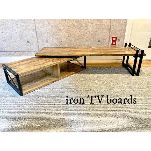 テレビボード - iron & wood / ローボード / テレビ台 : アイアン家具 4枚目の画像