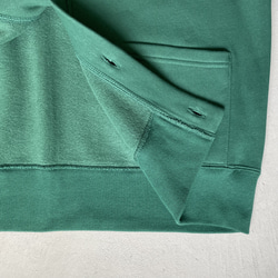 [男女皆宜] 裡面有刷子！寬鬆吸汗開襟衫【綠色】 第6張的照片