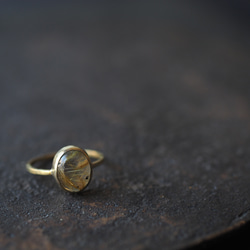 rutile quartz brass ring (shuurei) 11枚目の画像