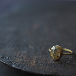 rutile quartz brass ring (shuurei) 10枚目の画像