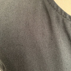 ●ジャンパースカート●黒●しっかり綿ポリツイル●着丈110ｃｍ●右ポケット付き 6枚目の画像