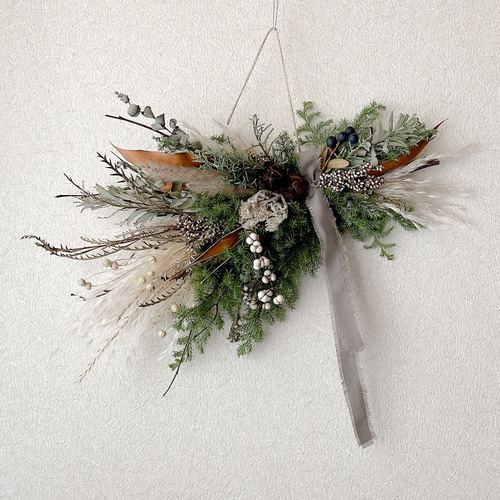 〜❇︎〜スワッグ 型クリスマスツリー　ドライフラワークリスマススワッグ 〜❇︎〜 楽天市場】クリスマス スワッグ ツリー セット プリザーブド ドライ