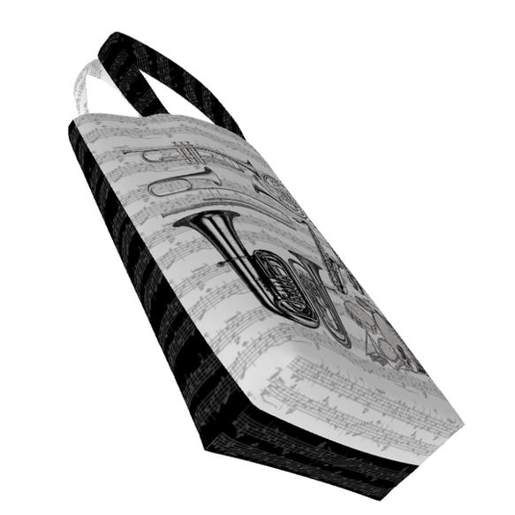 ホルンのトートバッグ(両面印刷) 5枚目の画像