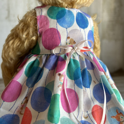 テディベアのお洋服【Mサイズ】　バルーンアニマルノンスリーブワンピA 7枚目の画像