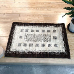 天然ラグ ガゼニラハット 玄関マット 69x46cm P91 カーペット・絨毯