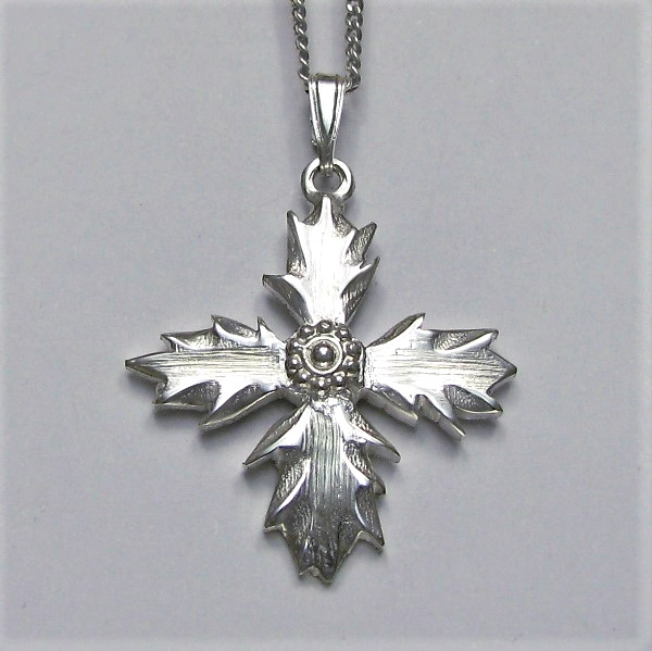 オリジナルデザインクロス　信仰の詩（うた）　ヒイラギのクロス　fc29　新作です