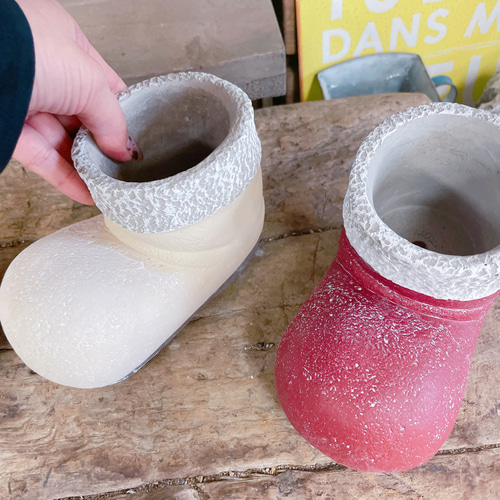 ラスト！3個セット♡クリスマス雑貨♡【陶器鉢くつ型】可愛い