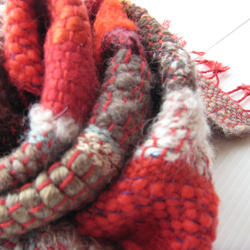 毛糸の手織りマフラー206 9枚目の画像