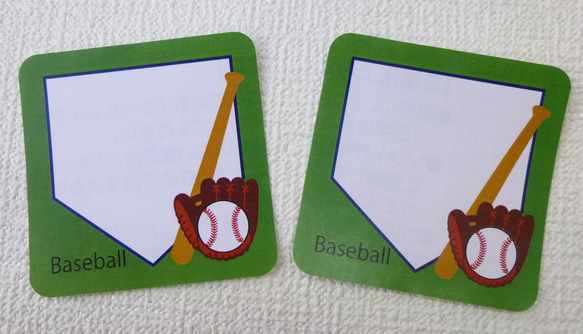 [日本境內免運費] 棒球留言用貼紙 24 張 第2張的照片