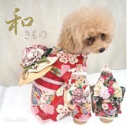 着物 和服 和柄 和装 きもの ドックウェア 犬服 犬の服 猫服 猫の服