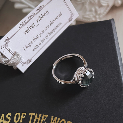 ブルータイガーアイ クリスタル silver925 リング ＊ 指輪 メンズ