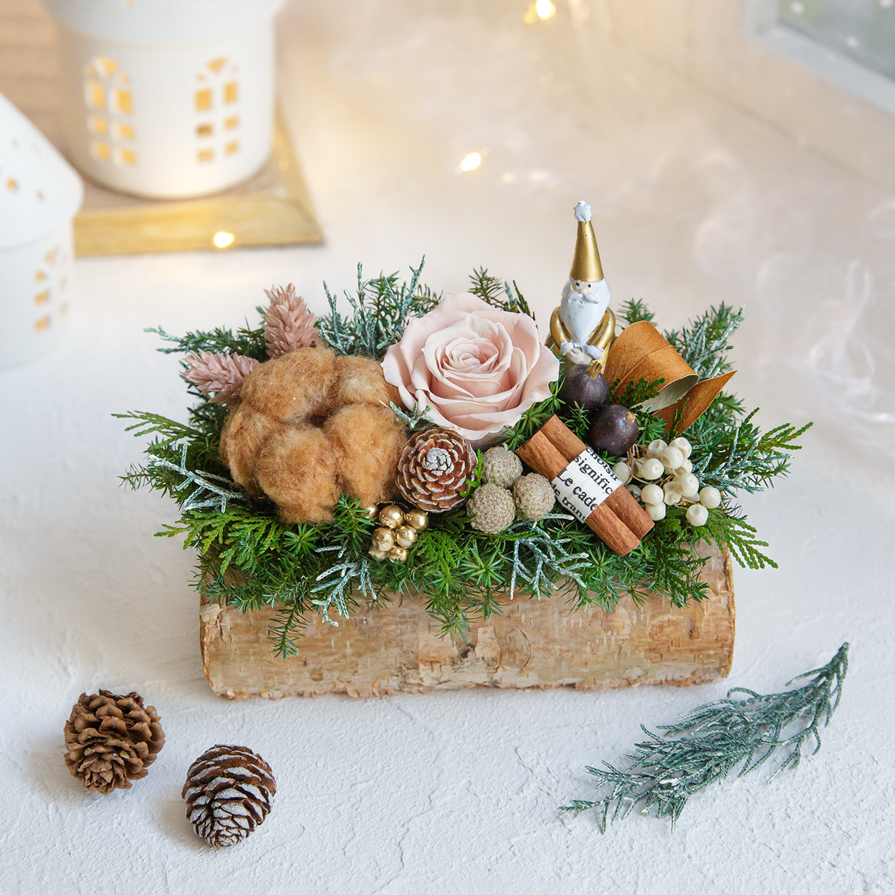 【再販】森のクリスマス / プリザーブドフラワーアレンジ