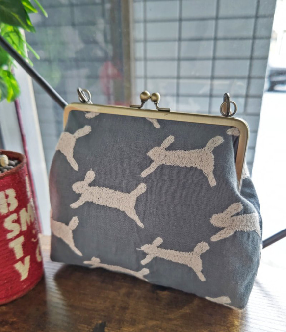 [免運費] Mina Perhonen / Ran Ran Blue Gama Mouth Multi Pouch 第4張的照片