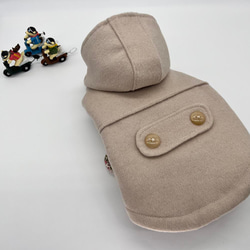 ハンドメイド　ダッフルコート　オーダー小型犬 犬服コート Lサイズ Mサイズ各一着 ダッフルコート ペット服