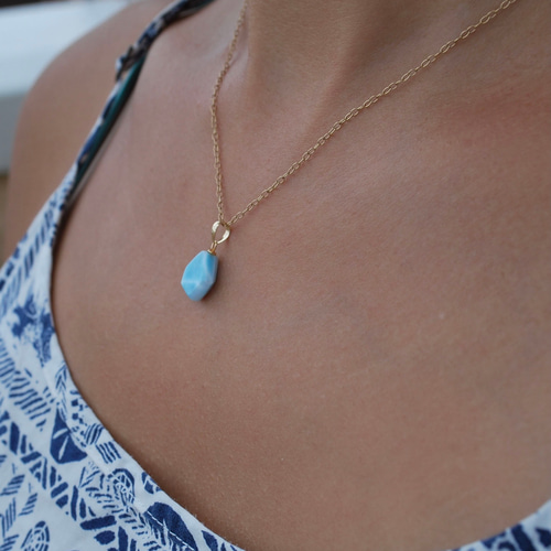 ラリマー　k10 ネックレス K10 ラリマー ネックレス ネックレス・ペンダント Caribbean Jewelry