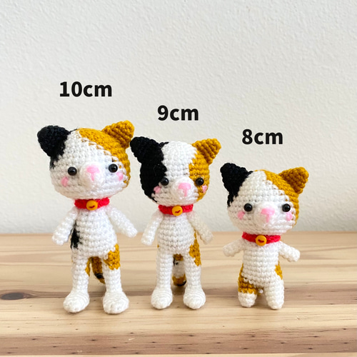 あみぐるみ　三毛猫ちゃん　コロコロおチビ　ストラップ　他２点 あみぐるみ 三毛猫ちゃん コロコロおチビ ストラップ - メルカリ