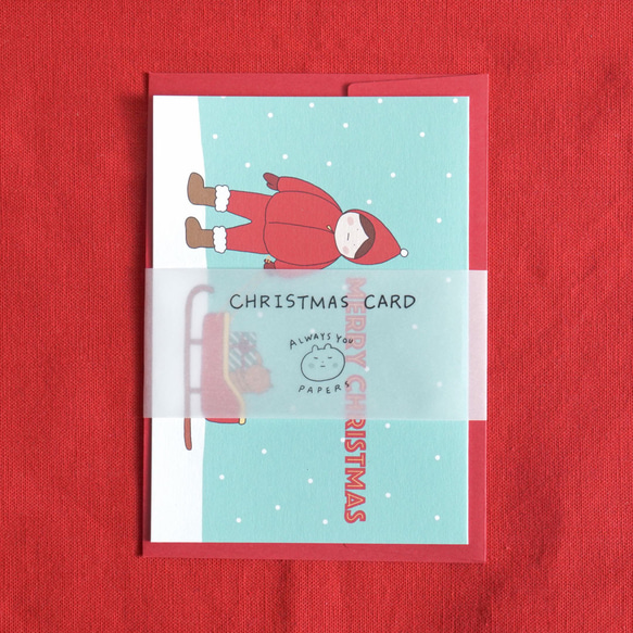 クリスマスカード - Sleigh 2枚目の画像