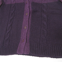 カーディガン　ウール100％手編みなのに安価 KS114 10枚目の画像