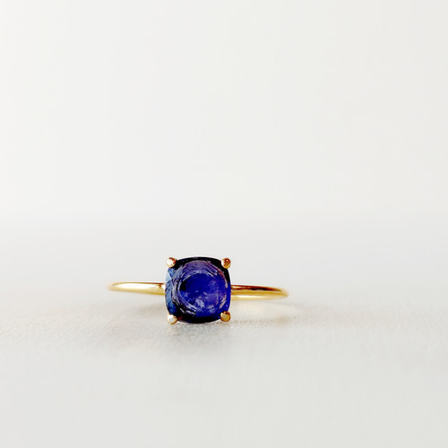 ラリマー カボションカット 約8x6mm / Silver925製 リング 指輪