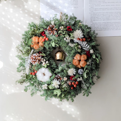 森の針葉樹香るクリスマスリース 冬リース ドライフラワー