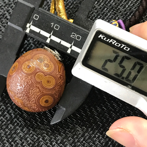 ゴビ石−1008 眼石 原石 マクラメ編 ネックレス パワースートン 